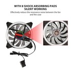 3pcs 120mm Case Fan Double Aperture Silence 16 LED Beads High Brightness⊹