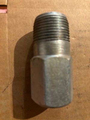 Hex Head Bull Plug: Carbon Steel, 1 in Pipe Size,Male NPT  capitol mfg fast ship