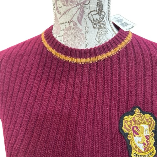 Suéter de lana para mujer Universal Studios Harry Potter Gryffindor Lamb’s talla M nuevo con etiquetas - Imagen 5 de 6