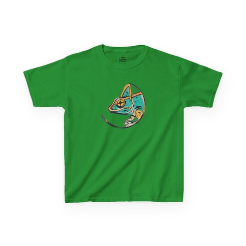 Kids Chameleon Tee - Animal Lover Birthday Gift, Kids Clothing, Summer, Lizard - Picture 10 of 25