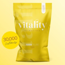 Vitality NMN Pure 520mg Capsules | 99.9% Pure - Vegan - UK Most Trusted - NAD+