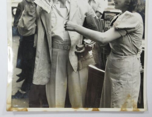Foto vintage Newsboy Chicago giornale americano ragazzo uccide sorella FDR terzo mandato - Foto 5 di 6