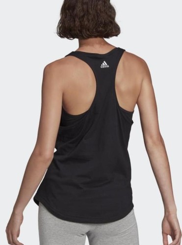 CANOTTA DONNA ADIDAS LOUNGEWEAR ESSENTIALS LOGO-GL0566 col. nero/bianco - Foto 2 di 2
