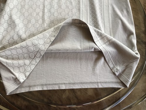 ☀️ GUCCI ☀️ edles Luxus Shirt in Khaki/Beige mit GG Jacquard Muster•100% Cotton - Bild 9 von 13
