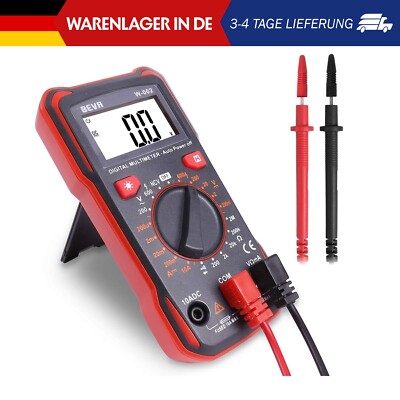 BEVA Digital Multimeter, Voltmeter Spannungsprüfer Strommessgerät CAT   600V, Sp