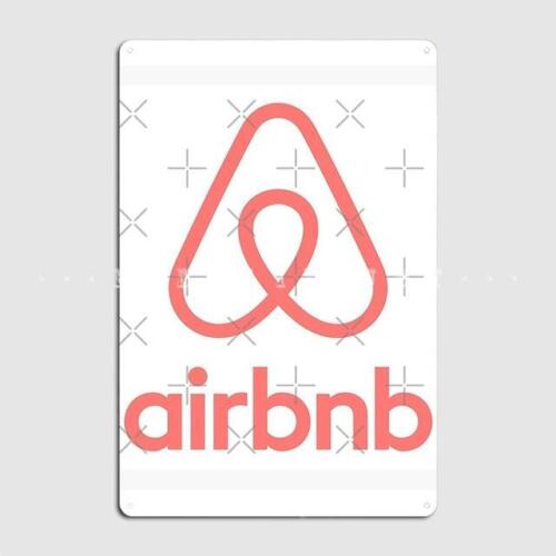 Poster logo Airbnb placca metallo decorazione parete soggiorno murale insegna in latta poster - Foto 8 di 8