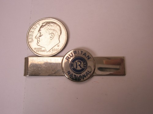 R Ruritan National RUS URBS STERLING SILVER Vintage Tie Bar Clip - Picture 2 of 6