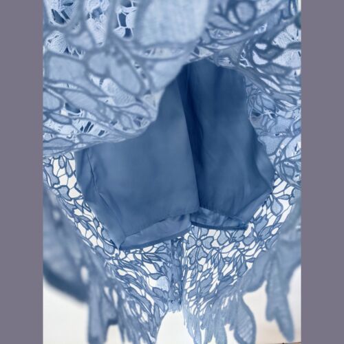 Bardot Größe 8 Rickoblau Damen-Spitzenkleid mit Blumenmuster - Bild 10 von 14