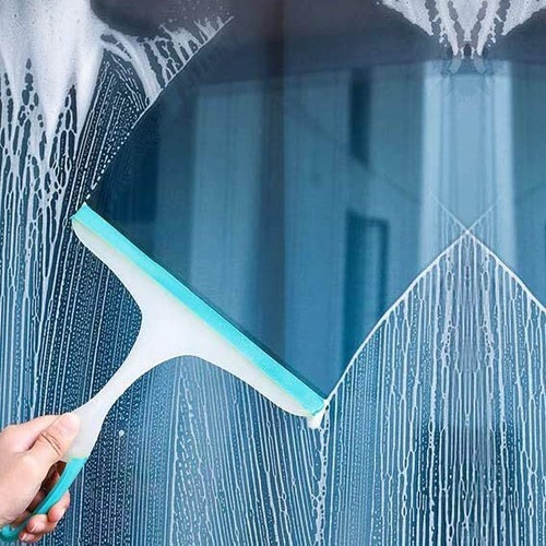DLUX DUCHA ESCOBILLA Limpiador de ventanas Vidrio Azulejos Limpiador HOJA DE GOMA Lavadora de pantalla - Imagen 3 de 5
