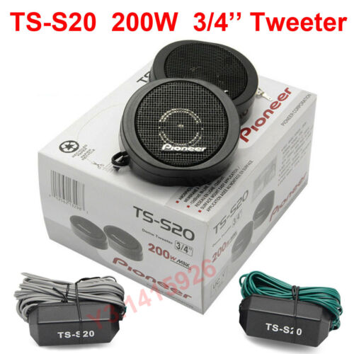 TS-S20 200W Pioneer High Power Car Loud 3/4'' Dome Tweeter Speaker Systems Black - Picture 1 of 8