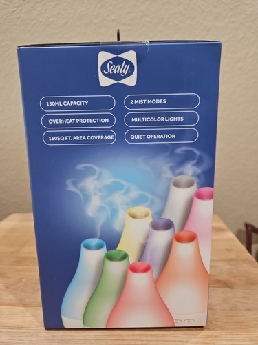 NIB SEALY HUMIDIFIER MULTICOLOR LIGHT-UP & AROMA DIFFUSER - Picture 3 of 3