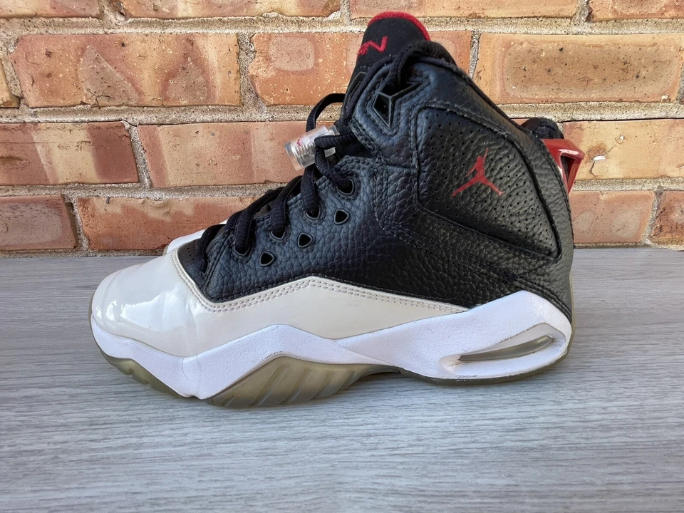 🔥 Nike • Air Jordan B Loyal Negro Rojo Universitario Blanco CK1425-016 • Talla Juvenil 4Y Foto 3 de 4