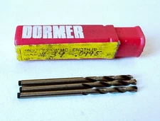 (3) DORMER #39 Screw Machine Length Drill Bit 135° Cobalt 1-13/16" OAL .0995"