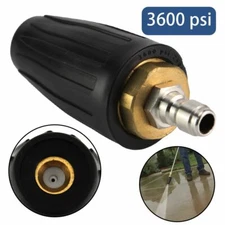 Power Pressure Washer 3600 PSI Turbo Nozzle Rotating-Rotary 3.0 GPM Nozzles