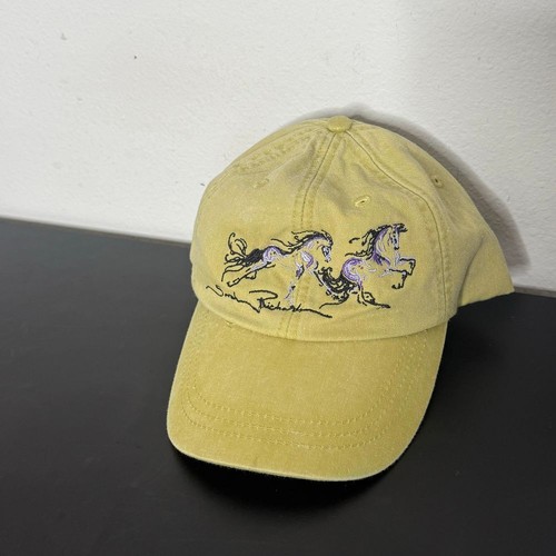 Sarah Lynn Richards Mütze galoppierendes Pferd bestickt Cap grün Baumwolle Equestrain