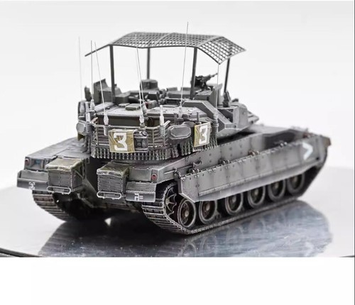 Sanrong 1/72 Israeli Merkava 4M Trophy Defense + Netting Painted Tank Model - Picture 3 of 6