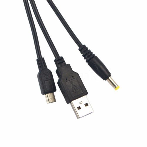 2 in 1 USB Data Cable Charger Charging Lead For Sony PSP 1000 2000 3000 - Picture 2 of 3