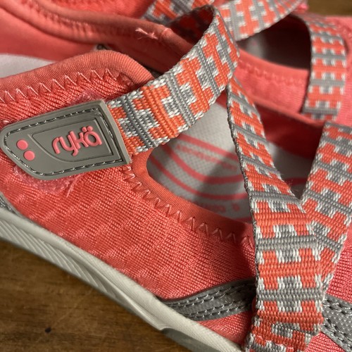 Woman’s Mesh Mary Jane Sneakers Shoes coral size 5.5 Ryka Kaylee - Picture 5 of 12