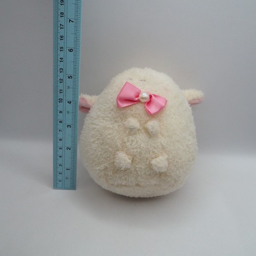White Pastel Sheep C1506 YELL Plush 5" Stuffed Toy Doll Japan - Picture 2 of 7