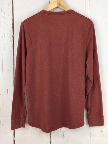 Hollister Shirt Mens Size M Logo Long Sleeve Crew Neck Brown Cotton Pullover - Picture 4 of 8