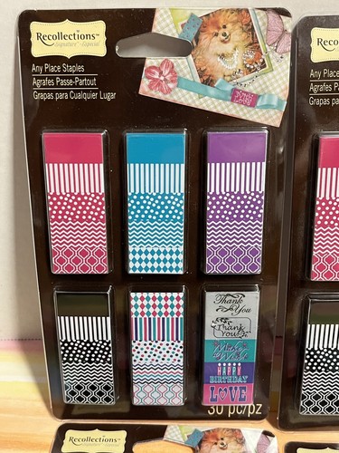 lot of 4 new packages Recollections Any Place Staples 30 pieces per pack - Picture 2 of 5