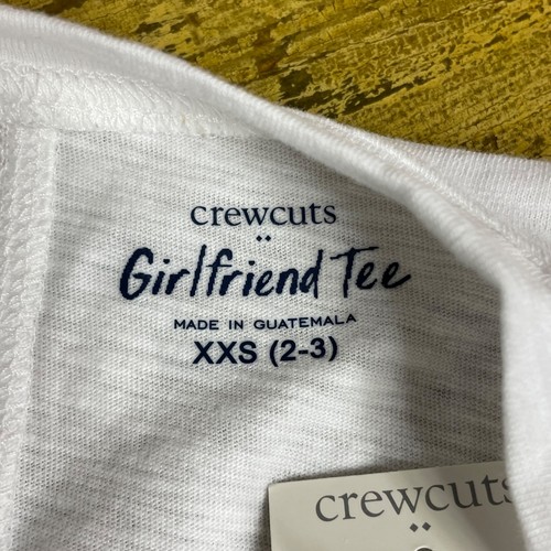Crewcuts Girlfriend Rundhals T-Shirt weiß Gr. XXS (2-3) BP666 - Bild 4 von 5
