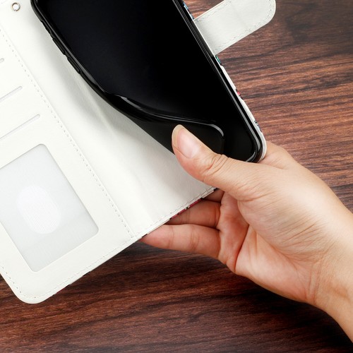 Case for Motorola G84 G54 G14 Edge 40 Pattern PU Leather Wallet Case Phone Cover - Picture 3 of 22