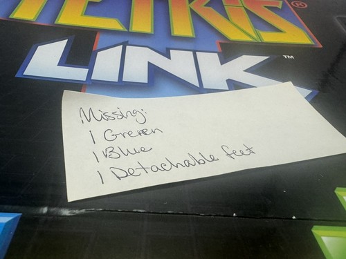Tetris Link Complete Game Rare Discontinued Fun Game Look At Pictures - Picture 2 of 6