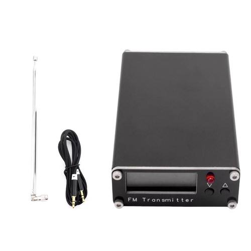 5V 0.5W FM Transmitter 76MHz-108MHz LCD Display Stereo Audio Antenna FM-D5W2 - Zdjęcie 3 z 11