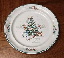 VTG International China Company Country Christmas 8966 12” Chop Serving Plate