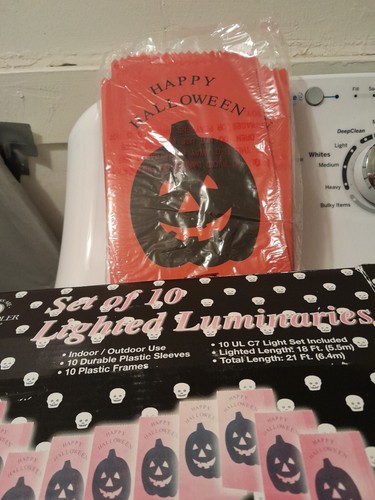 Kurt Adler Halloween Luminaries New In Box - 第 1/8 張圖片