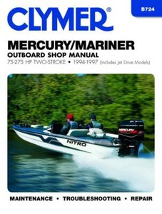 Clymer MERCURY MARINER 150 HP MAGNUM III XR6 OUTBOARD Shop Repair