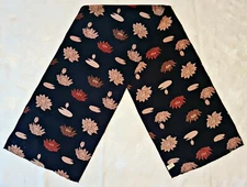 SCARF DENMARK VINTAGE AUTHENTIC CHARLOTTE SPARRE FLORAL WATER LILIES SILK LONG