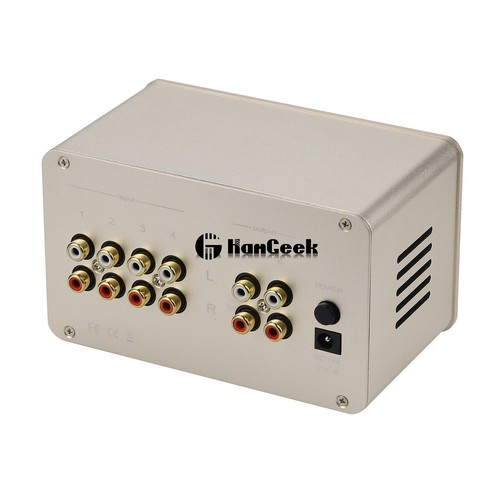 4 In 2 Out Hifi Audio Amplifier Electric Tube Stereo Preamp (Champaign Gold) - Picture 9 of 9