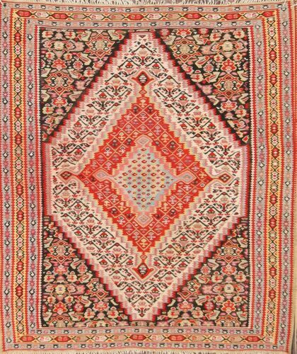 3x5' Multi-Color Red Kilim Rug K-68 | eBay