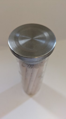 Young Living Rattan DIFFUSING STICKS Etched Glass Tube 20pc Unused Essential Oil - Picture 3 of 5