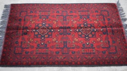 2'7 x 4'3 Hand knotted afghan tribal khal muhammadi wool area rug, 3x5 small rug - Imagen 3 de 9