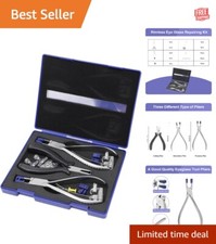 All-in-One Rimless Glasses Repair Kit with Portable Case - Easy to Use Tools