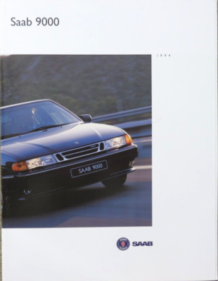 1994 Saab 9000 Prospekt Brochure, 38 Seiten + Preisliste