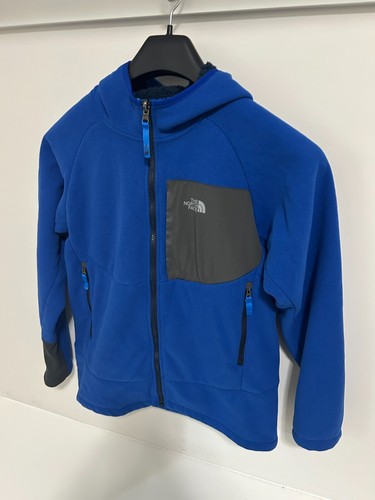 North Face Full Zip Hooded Jacket Youth Size XL/TG 18/20 Gray Blue - Picture 2 of 6
