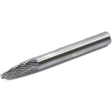 Forney 60124 Tungsten Carbide Burr with 1/4-Inch Shank, Tree Radius, 1/4-Inch
