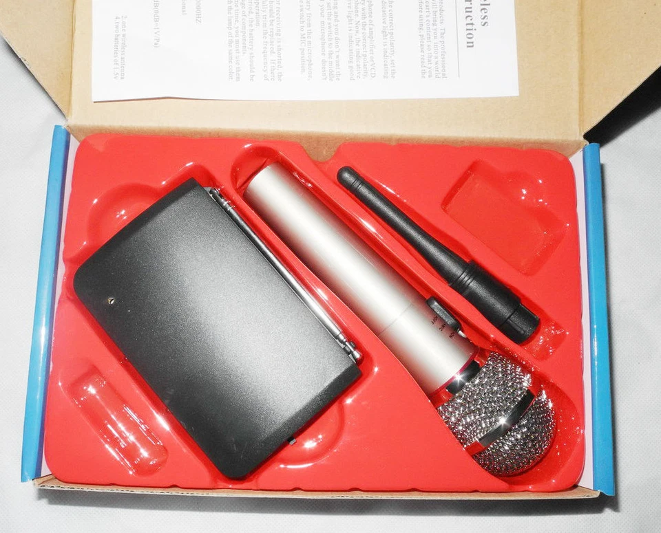 Wired Wireless Handheld Stand-Held Mic Microphone Transmitter Can for PA System - Image 4 of 4