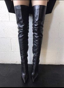 Gianvito Rossi Leather Thigh High Boots 