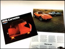 1976 Chevrolet Corvette Original Sales Brochure Catalog - Chevy