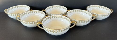 Haviland Limoges Set di 6 ciotole e piattini per crema Schleiger 570 - Foto 7 di 13