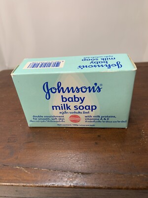 Johnson's Baby Milk Soap 100 g in Sealed Box For Smooth Soft Skin ~ 1 Bar