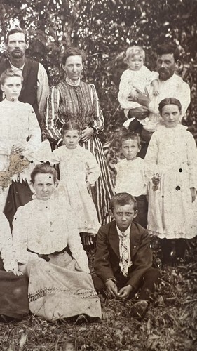 Antigua tarjeta de gabinete de Tennessee Haunted Cline Family X’s And Eyes - espeluznante - Imagen 4 de 6