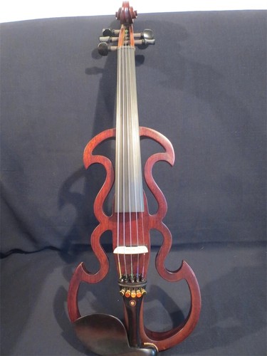 High quality rare model Beautiful Song streamline 4/4 electric violin,solid wood - Picture 11 of 15