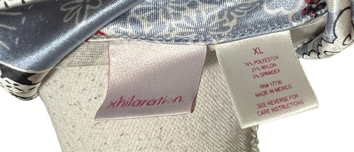 Vintage Xhilaration Y2K Top XL Asian Satin Blue Button - Picture 4 of 6