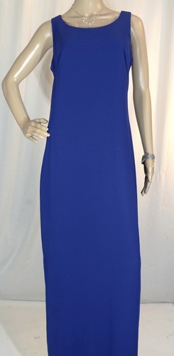 URSULA of SWITZERLAND~MINT!!~VTG DARK BLUE 2PC LONG FORMAL DRESS & JACKET SZ:10 - Picture 7 of 10